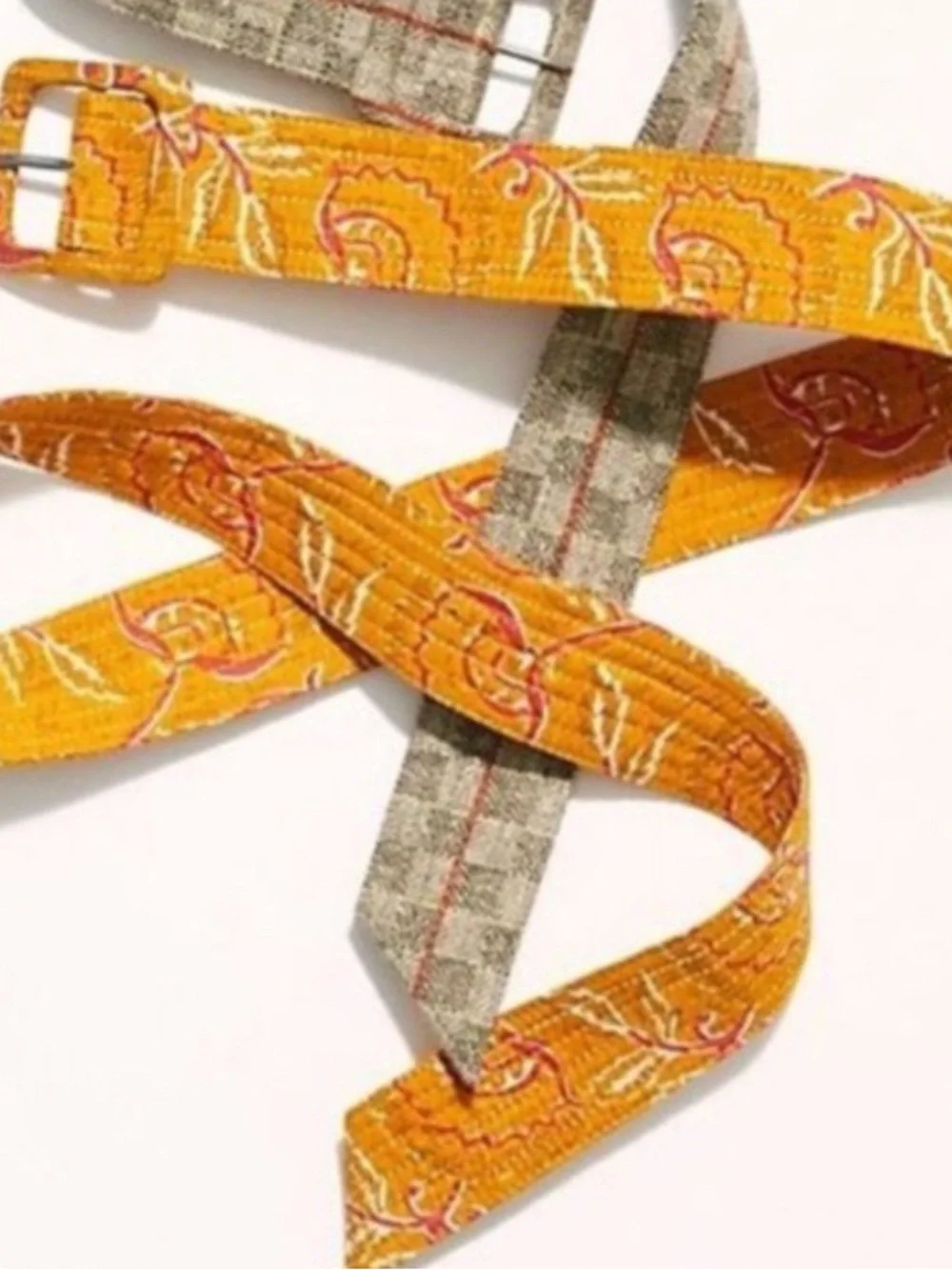 Free People Frisco Long Fabric Belt NWOT O/S